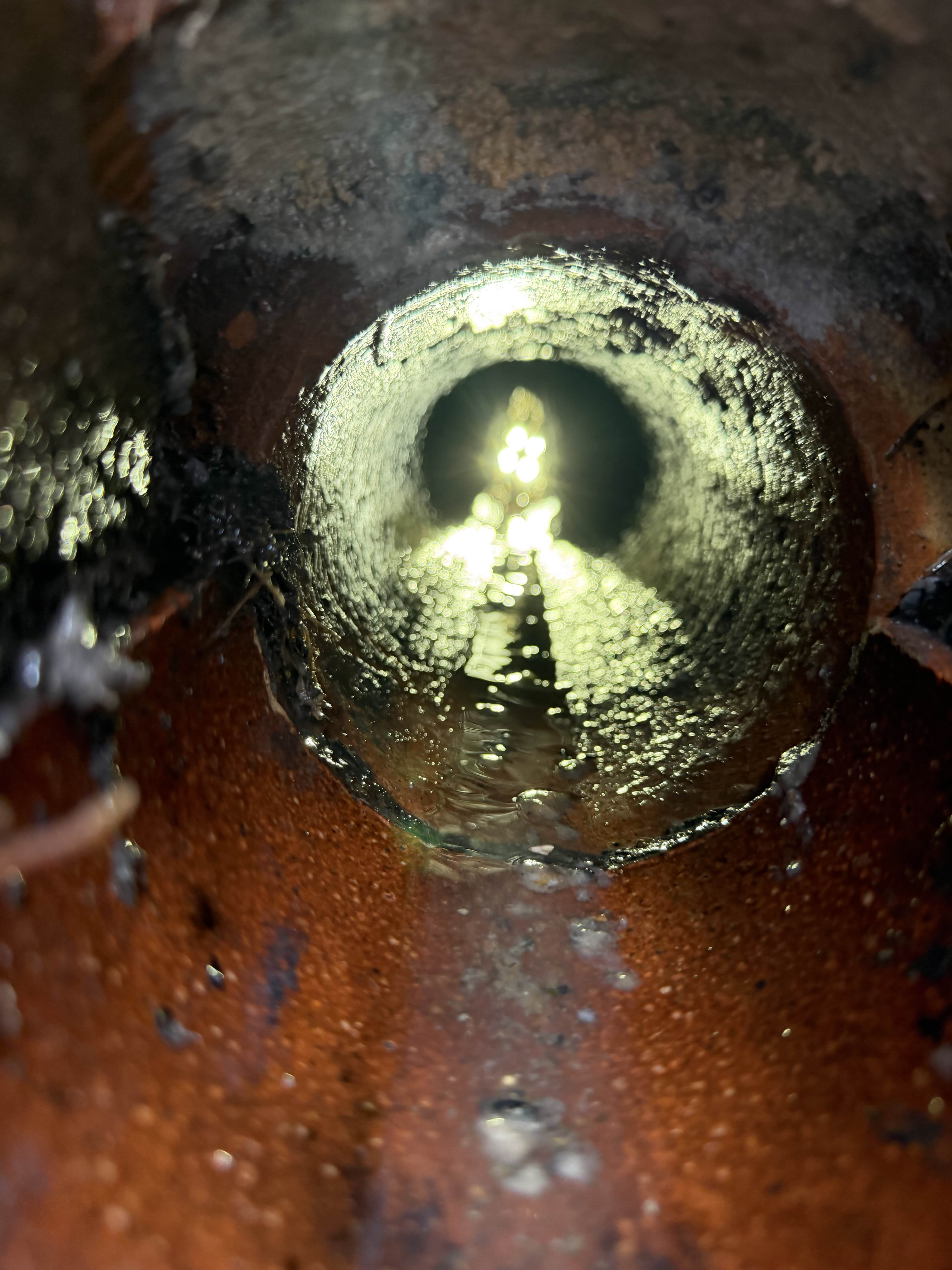 CCTV drain inspection after cleaning